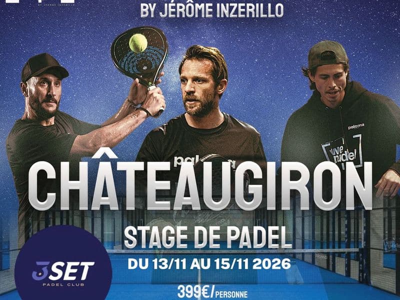 Affiche Stage Padel WePadel Châteaugiron 2026