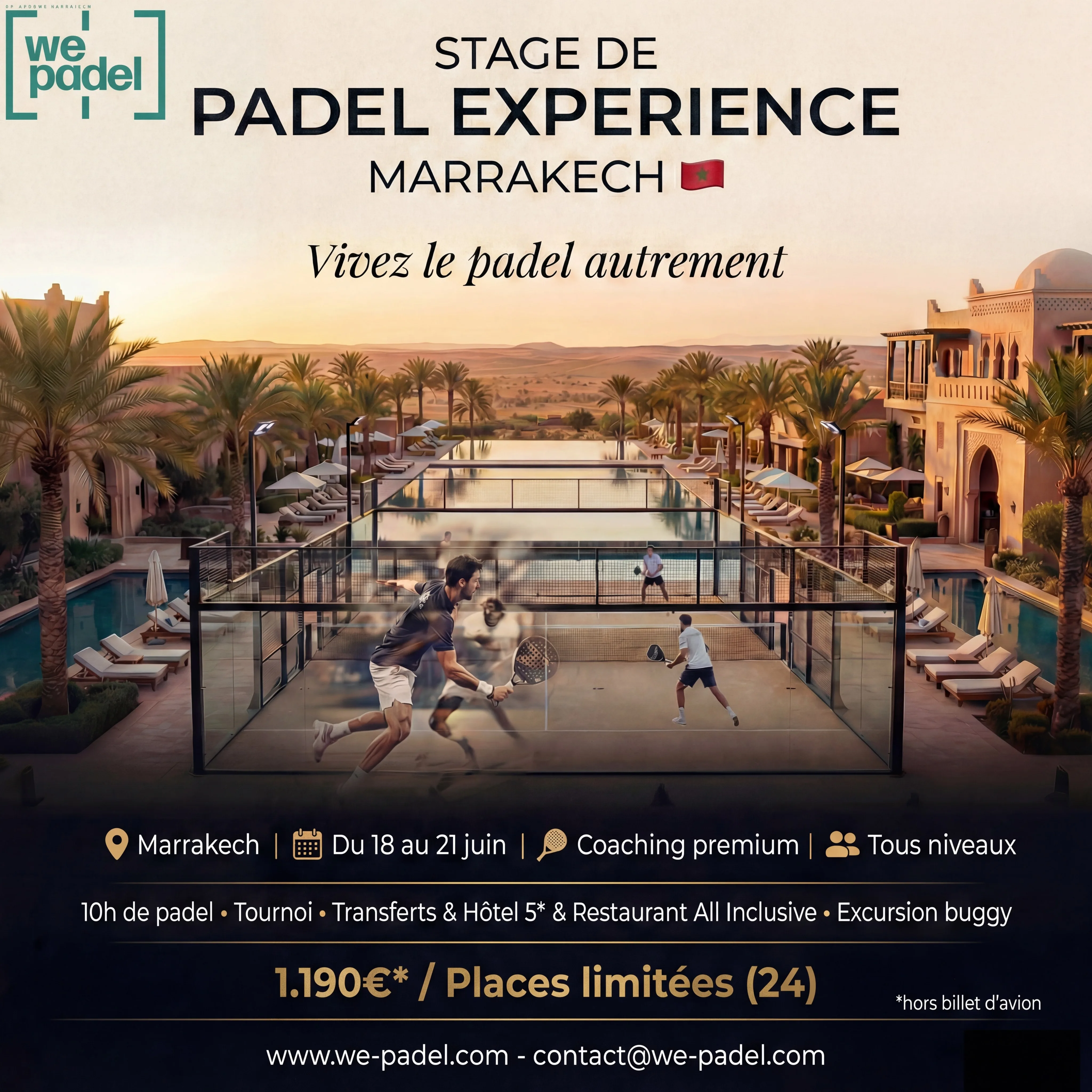 Expérience Padel Marrakech