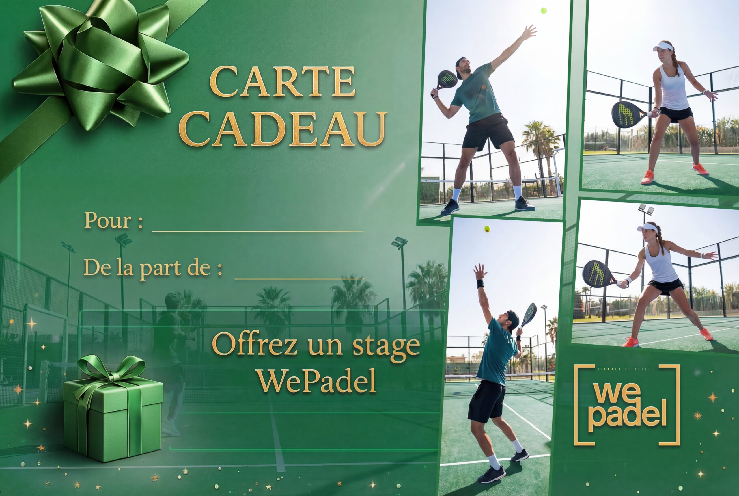 Affiche Noel We Padel
